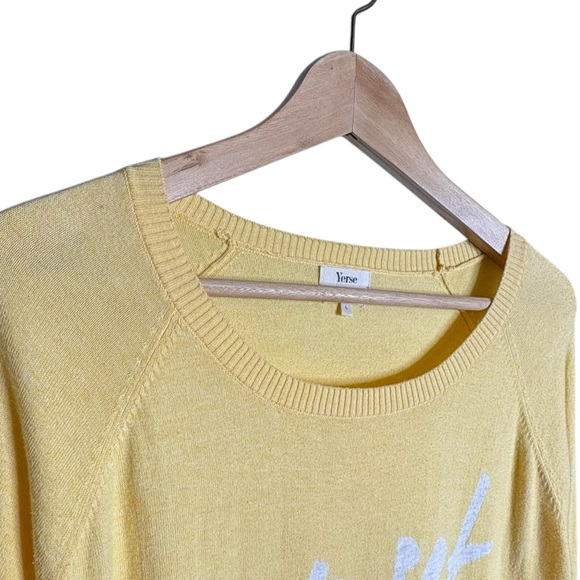 Yerse Long Sleeve Lightweight Round Neck 100% cotton Sunset Sweater Large - Picture 5 of 9